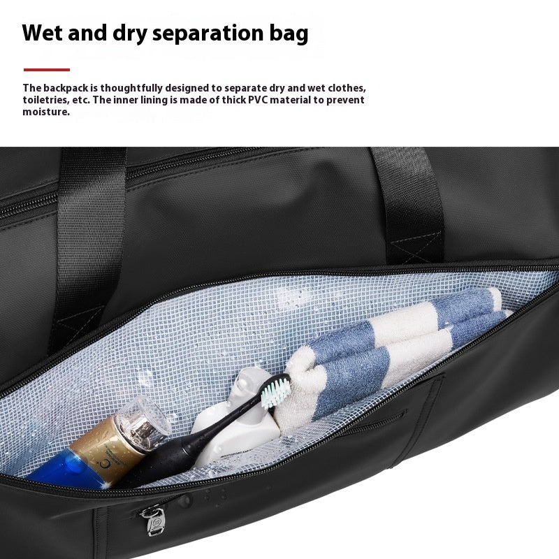 High Quality Waterproof Suit Bag For Men Large Capacity Travel Bag With Shoe Compartment Dry And Wet Separation Travel Organizer