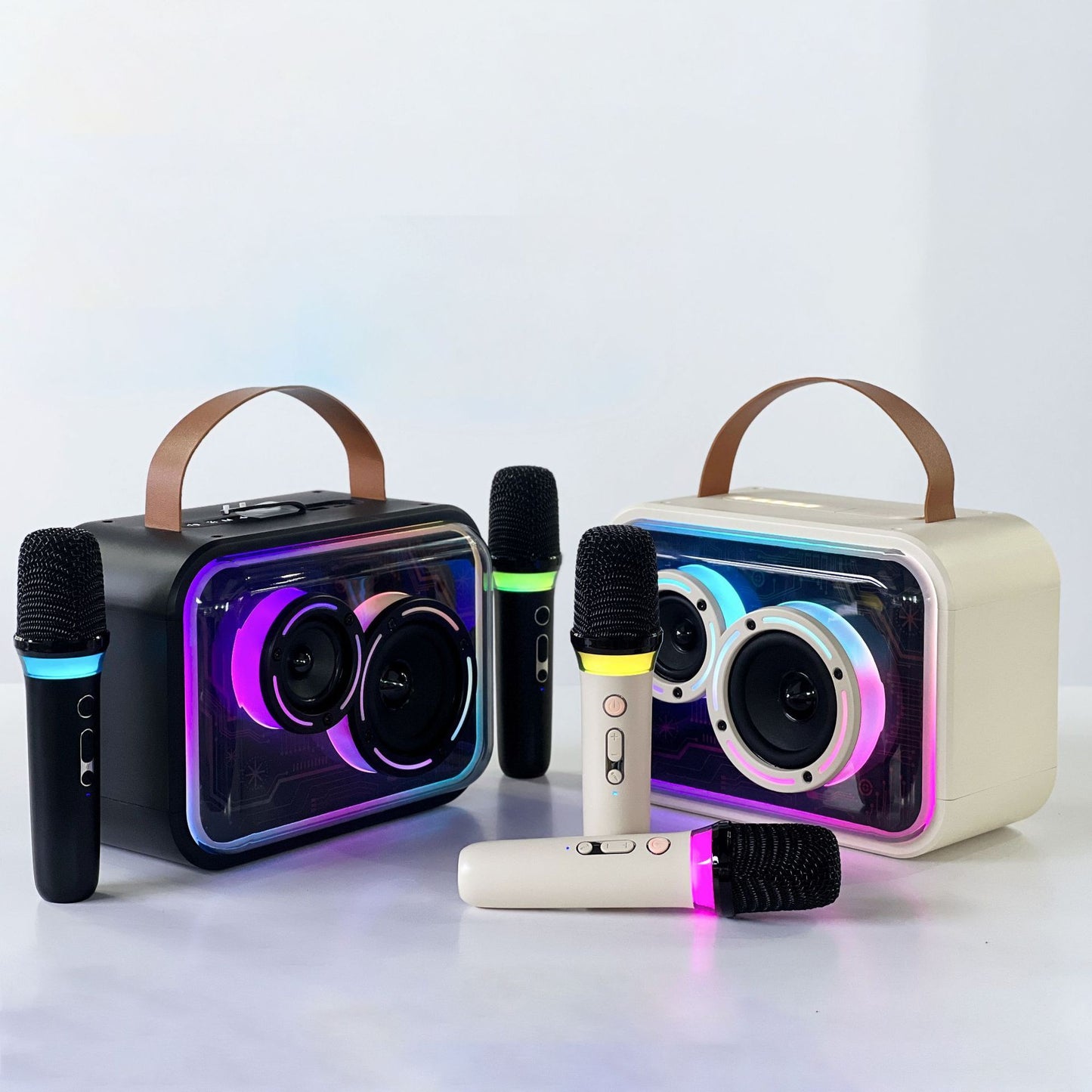 Bluetooth Speaker Colorful RGB Portable Karaoke Wireless Stereo